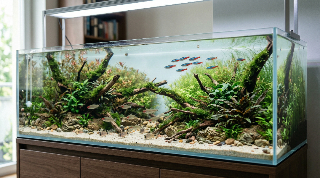 Aquário retangular